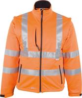 Signaaljack,softshell, Mt. S, fluorescerend oranje Signaaljack,softshell, Mt. S, fluorescerend oranje