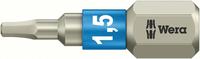 Bit roestvrij 1/4" DIN3126C6,3 binnenzeskant 1,5x25mm Wera Bit roestvrij 1/4" DIN3126C6,3 binnenzeskant 1,5x25mm Wera