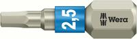 Bit roestvrij 1/4" DIN3126C6,3 binnenzeskant 2,5x25mm Wera Bit roestvrij 1/4" DIN3126C6,3 binnenzeskant 2,5x25mm Wera
