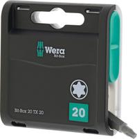 Bit-box 20H met 20st. bits T20x25mm Wera