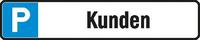 Parkeerplaatsbord 520 x110 mm Alu, Klanten
