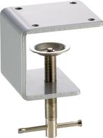 Schroefklem voor werkpleklamp met LED aluminiumkleurig/ zwart