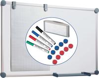 Whiteboard, complete set H 900 x B 1200mm
