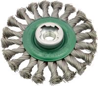 Ronde borstel X-LOCK roestvrij getordeerd 125x mm osborn