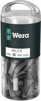 Bit 1/4" DIN3126E6,3 PH1x25mm pak voor 100st. Wera Bit 1/4" DIN3126E6,3 PH1x25mm pak voor 100st. Wera