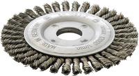 Ronde borstel getordeerd Staaldraad 115x6mm