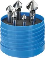 Kegel-en ontbraamverzinkerset 90&deg; HSS DIN335-C 6,3-20,5
