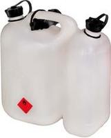 Dubbele jerrycan ECO 5,5+3L wit