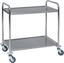 Tafelwagen m. 2 laadvl. 825x500, roestvrij staal