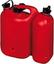 Dubbele jerrycan ECO 5,5+3L rood Dubbele jerrycan ECO 5,5+3L rood